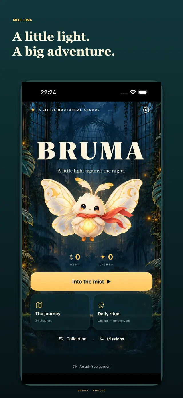 Native BRUMA home with original Luma art and fresh zero local records.