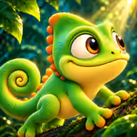 Flappy Chameleon: Jungle Jump app icon